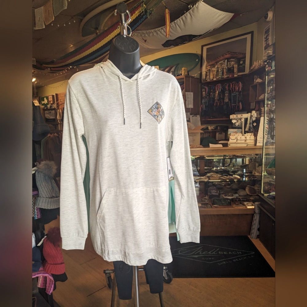 Salty Crew, light Grey hoodie. Tippet tropic mid weight